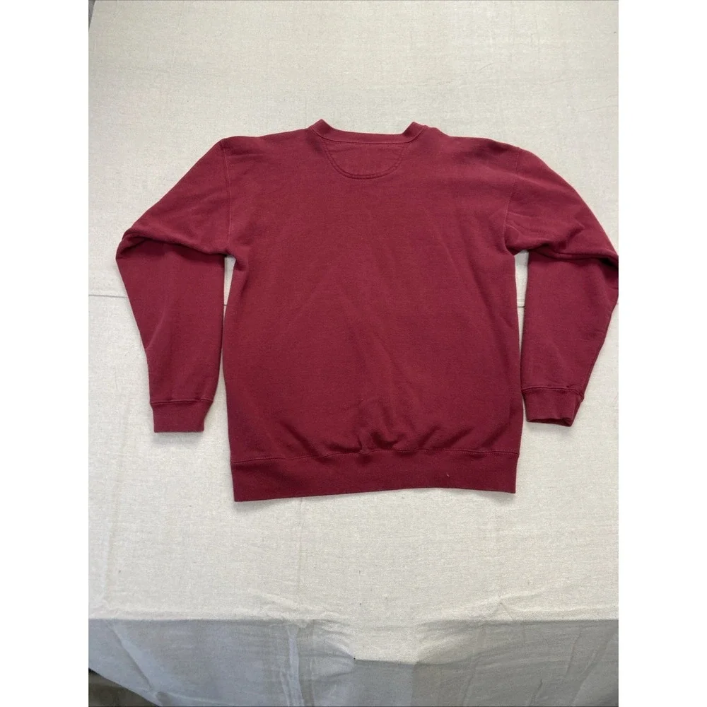 Vintage Levi's Sweatshirt‎ Mens M Red Fleece Crewneck Blank Y2k 90s